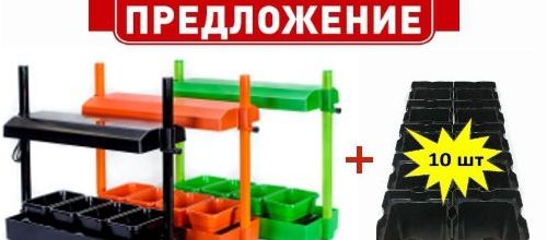Мини-огороды ФУЛСПЕКТР + 10 стаканчиков для рассады!!!